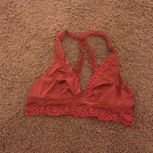 Aerie Rustic Orange Satin Bralette